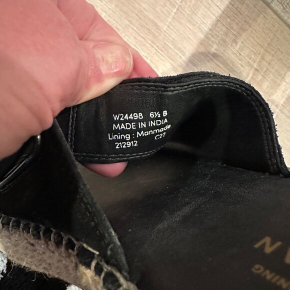 Cole Haan Grandseries Cloudfeel Cushioning Black Suede Espadrille Sandals 6.5 - Picture 11 of 11